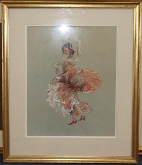 John Skeaping (1901-1980) Flamenco dancer, 18 x 14.5in.